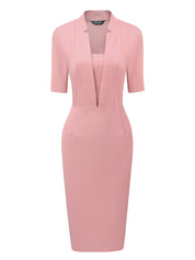 Formessa - Women’s Sheath Work Midi Dress