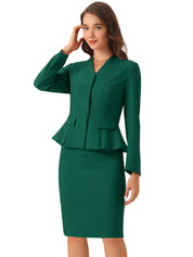 Peplira - Women’s Peplum Work Blouse