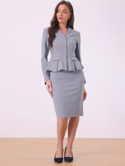 Peplira - Women’s Peplum Work Blouse