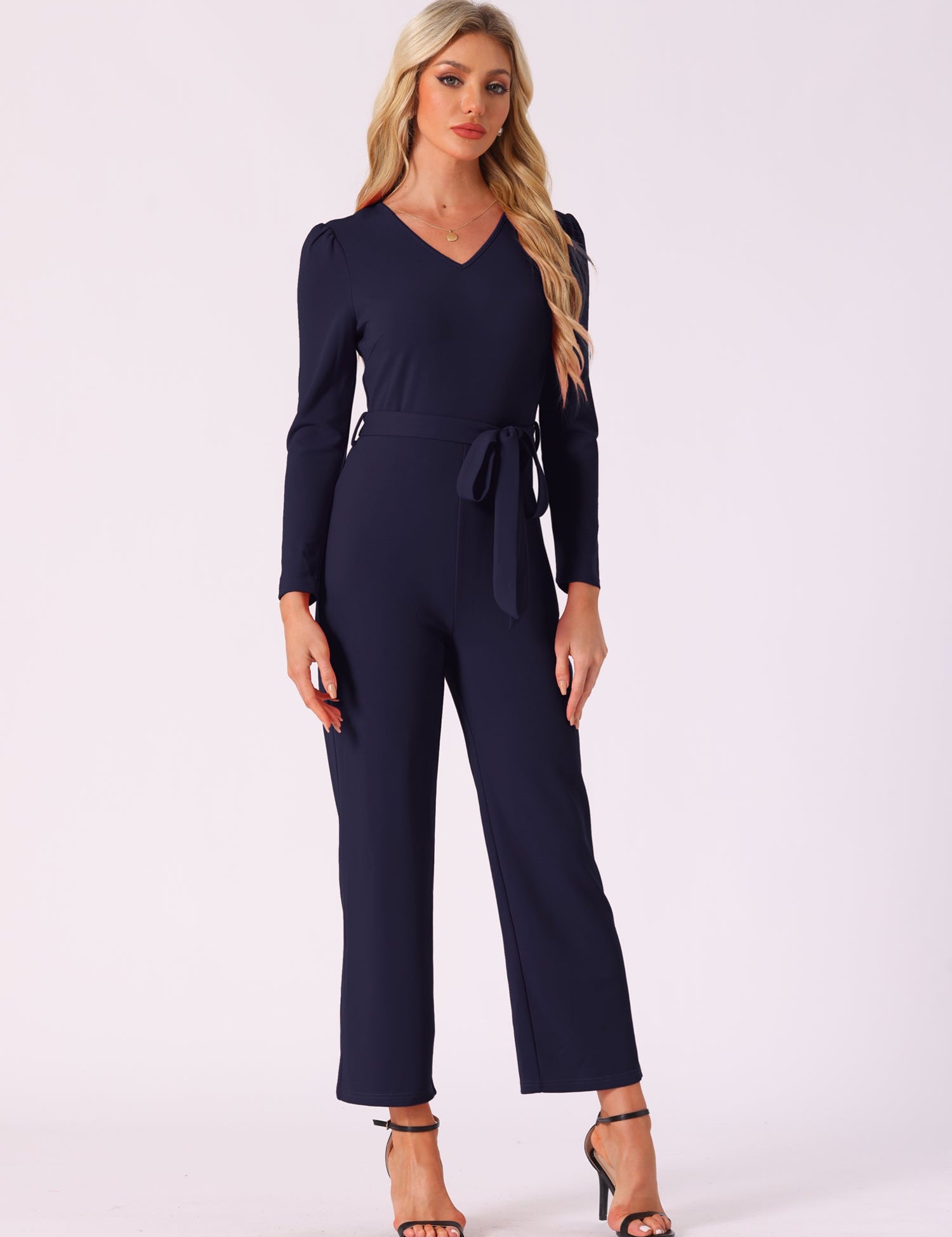 Velmora - Women’s High Neck Long Sleeve Dress