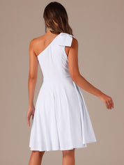Bowvera - Women’s One Shoulder Cocktail Dress