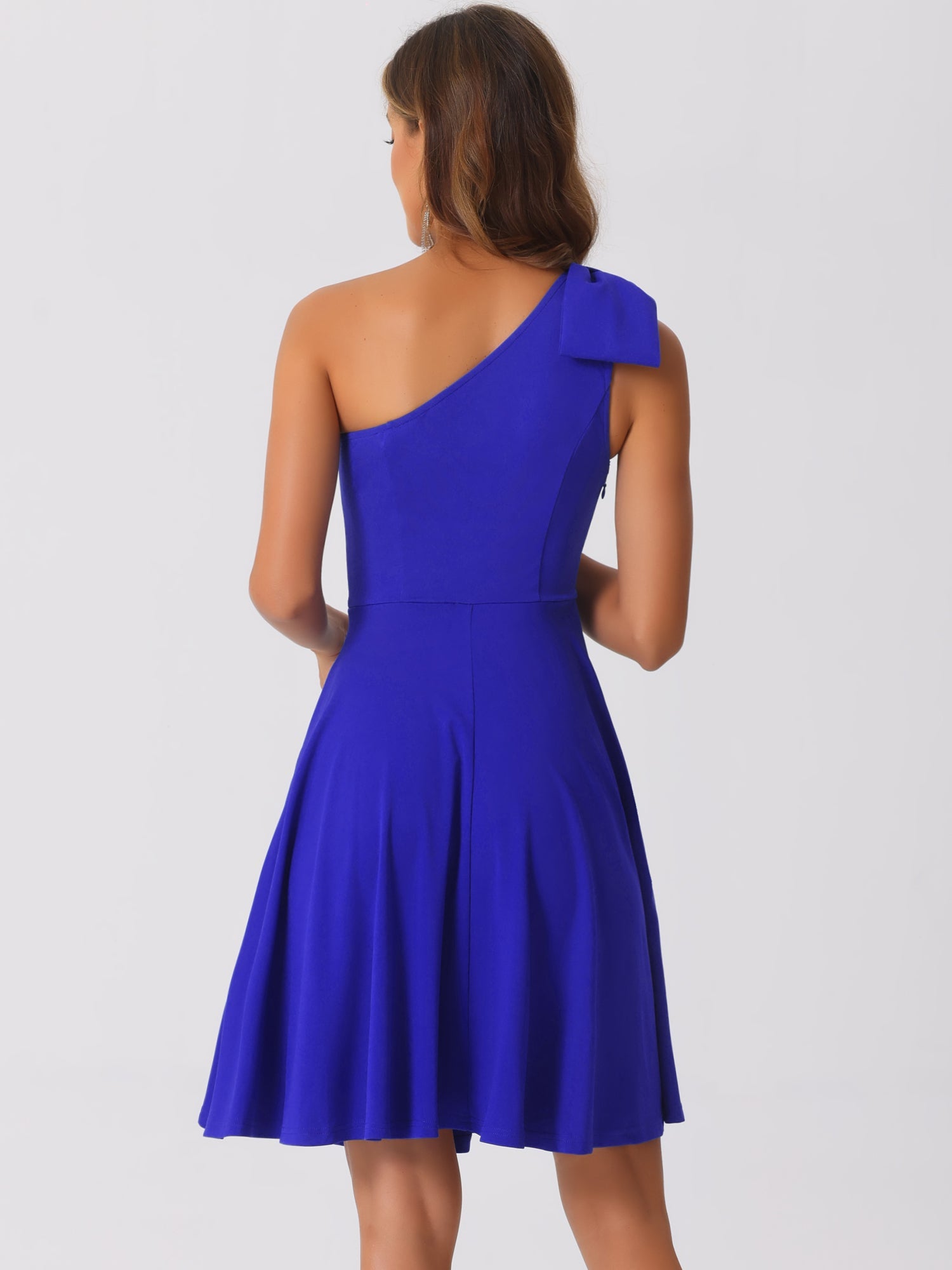 Bowvera - Women’s One Shoulder Cocktail Dress