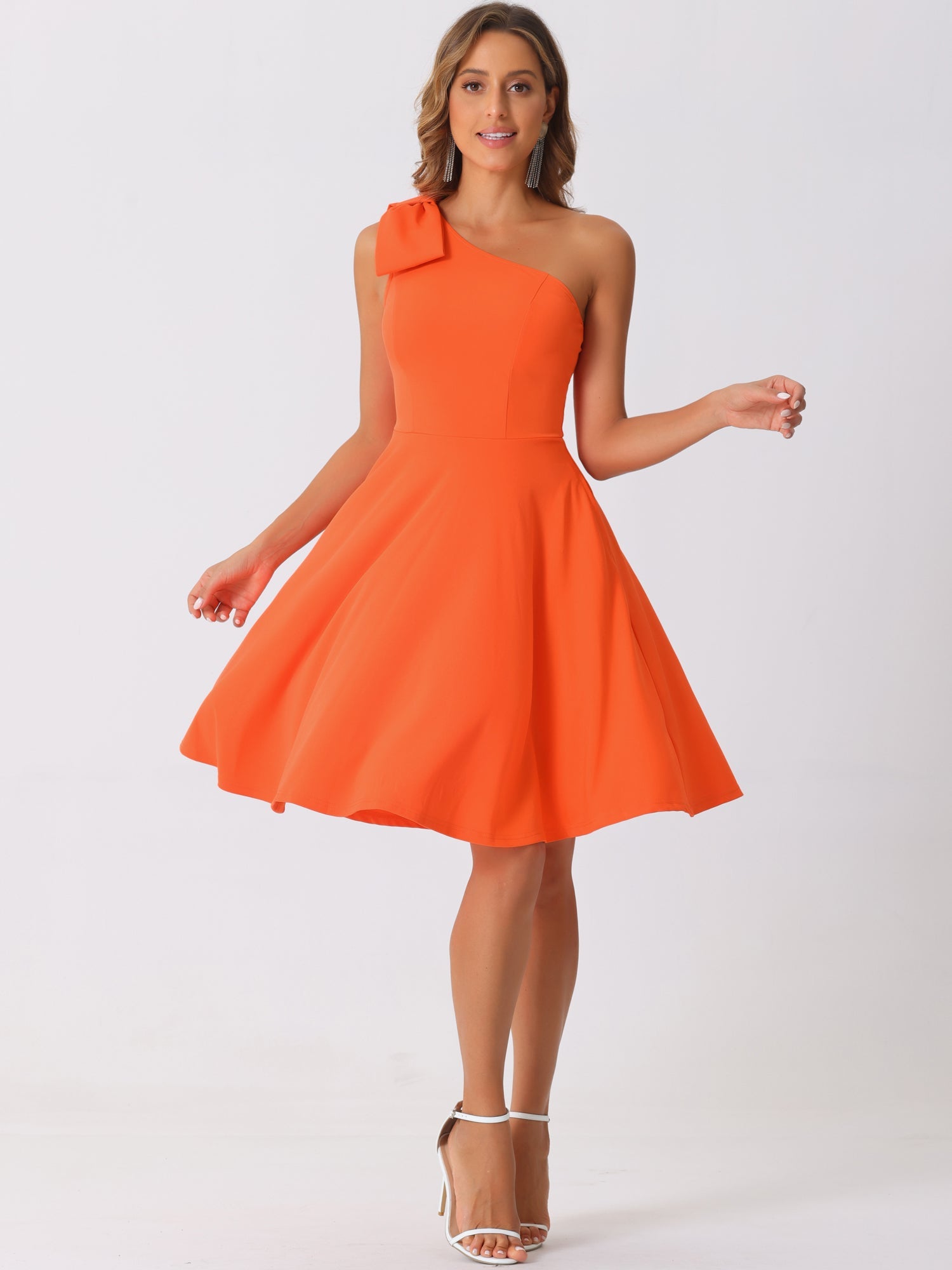 Bowvera - Women’s One Shoulder Cocktail Dress