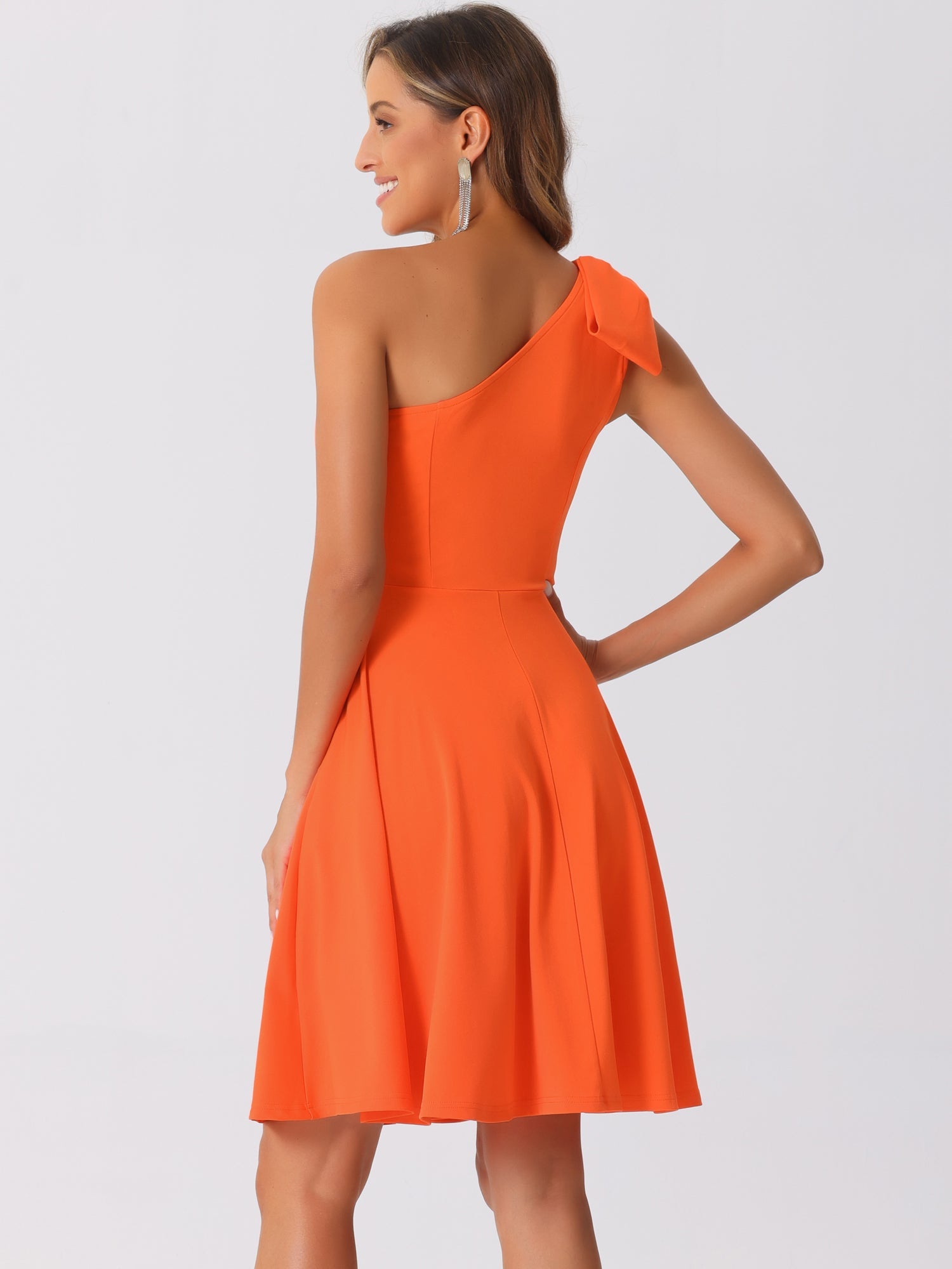 Bowvera - Women’s One Shoulder Cocktail Dress