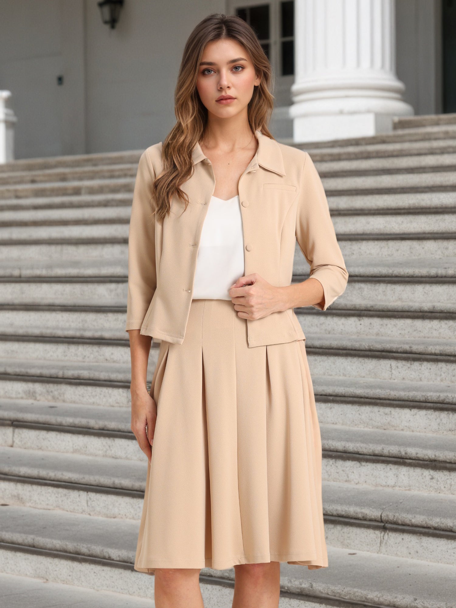 Ofressa - Women’s Button Down Work Blouse