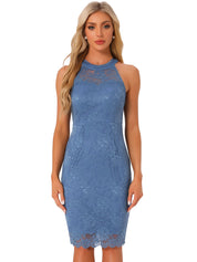 Lacevera - Women’s Lace Sheath Cocktail Dress