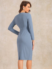 Ofivella - Women’s 3/4 Sleeve Sheath Work Dress