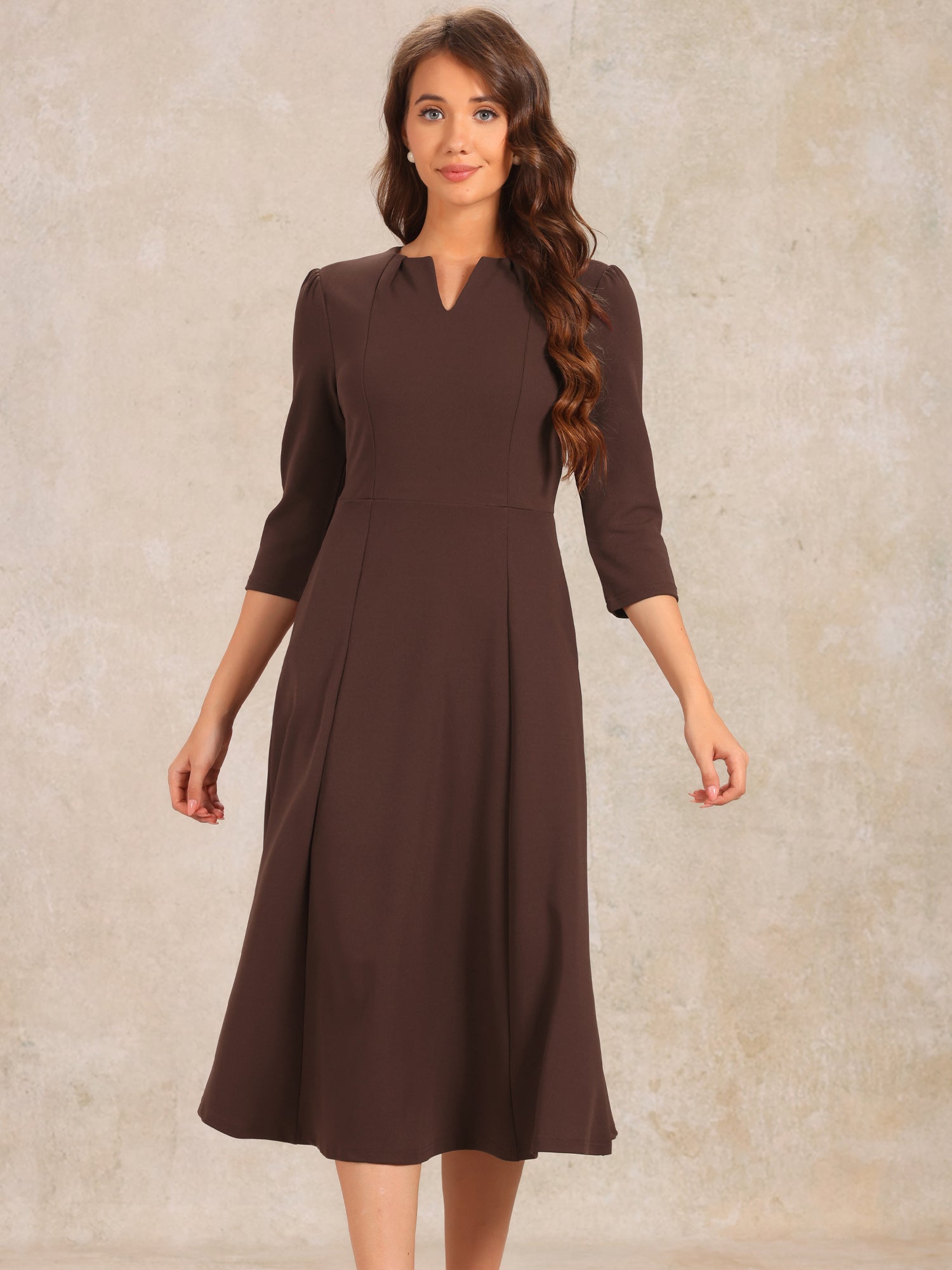 Lunavelle - Women’s A-Line Summer Midi Dress