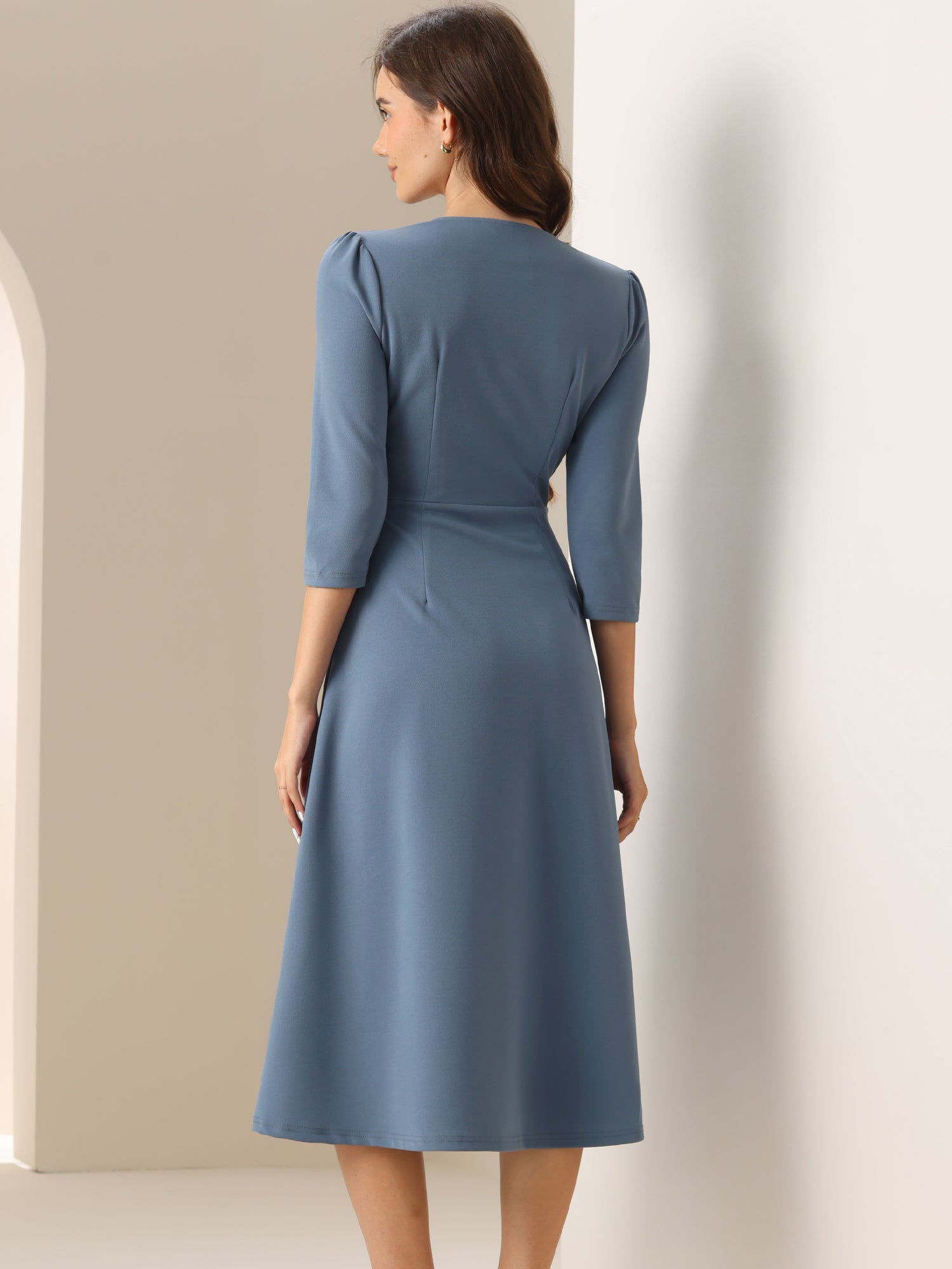 Lunavelle - Women’s A-Line Summer Midi Dress