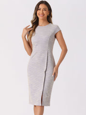 Velmora – Women’s Plaid Bodycon Work Dress