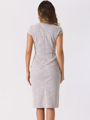 Velmora – Women’s Plaid Bodycon Work Dress