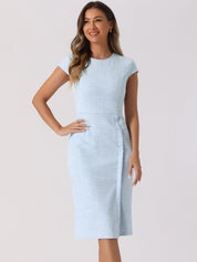 Velmora – Women’s Plaid Bodycon Work Dress