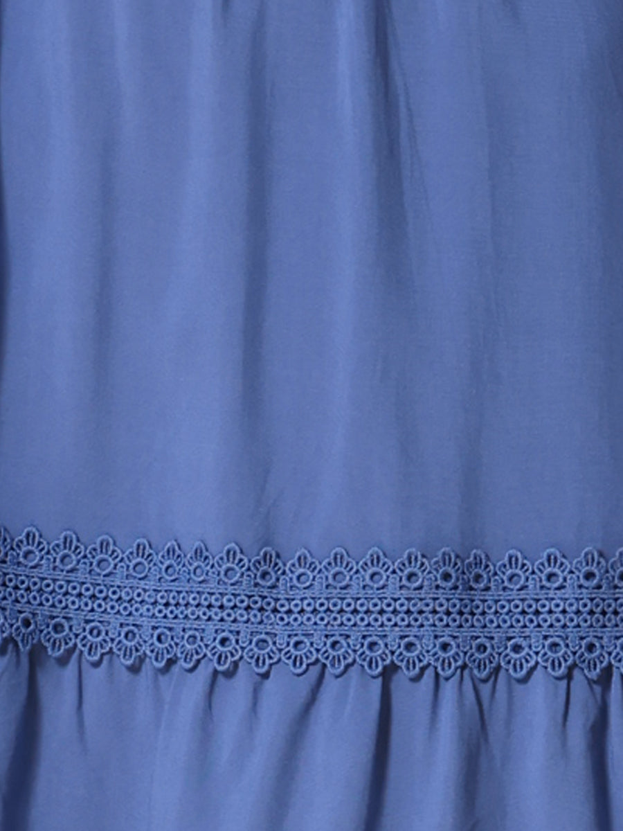 Solmira – Women’s Boho Puff Sleeve Tiered Dress
