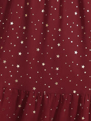 Stellara – Women’s Star Print A-Line Dress