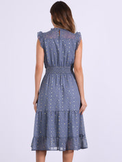 Stellara – Women’s Star Print A-Line Dress