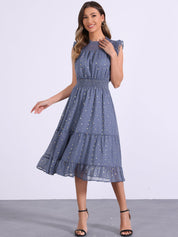 Stellara – Women’s Star Print A-Line Dress