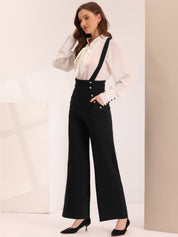 Suspira - Women’s Wide Leg Suspender Jumpsuit