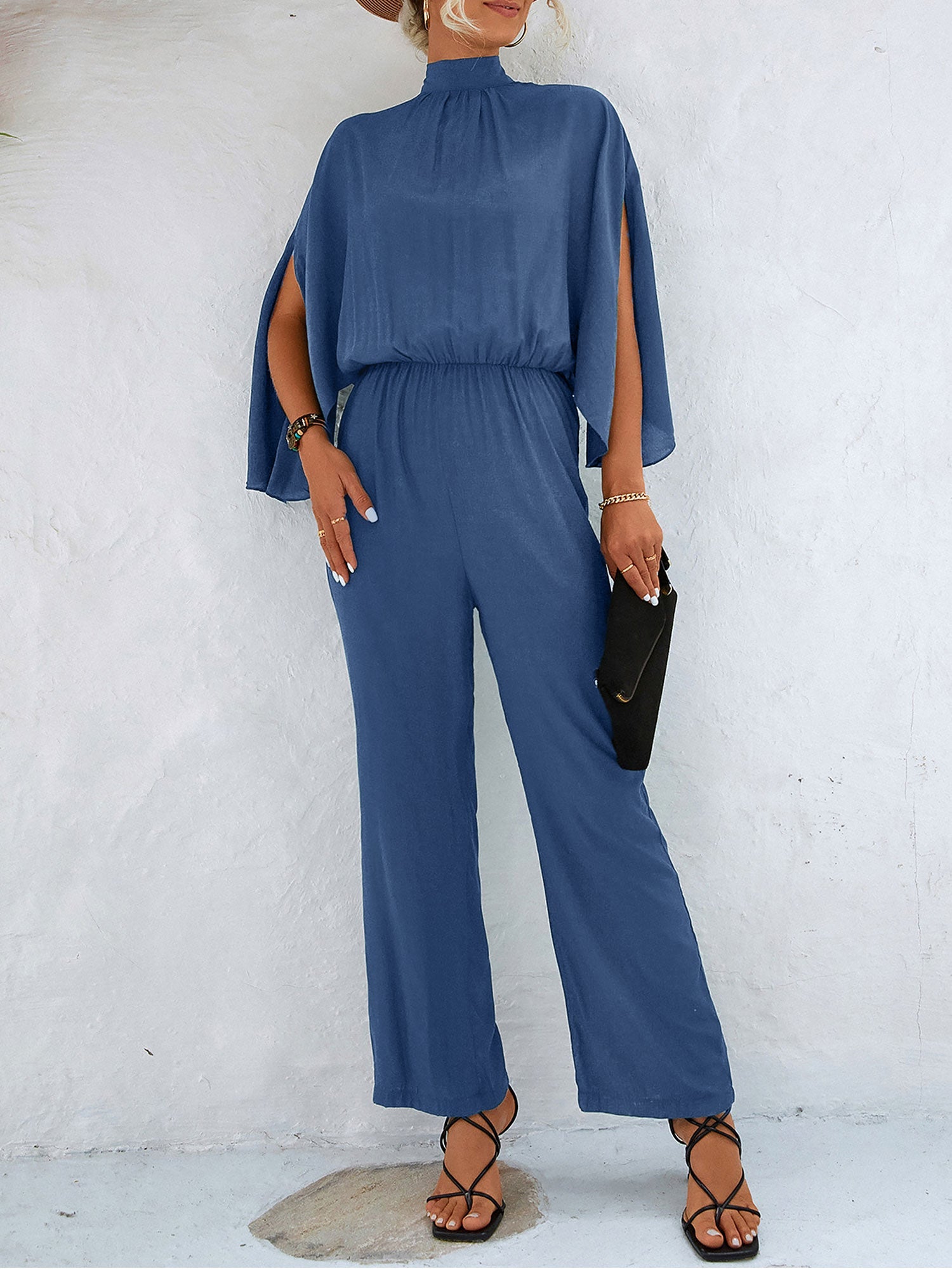 Ceravira - Women’s 3/4 Sleeve Occasion Jumpsuit
