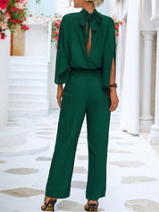 Ceravira - Women’s 3/4 Sleeve Occasion Jumpsuit