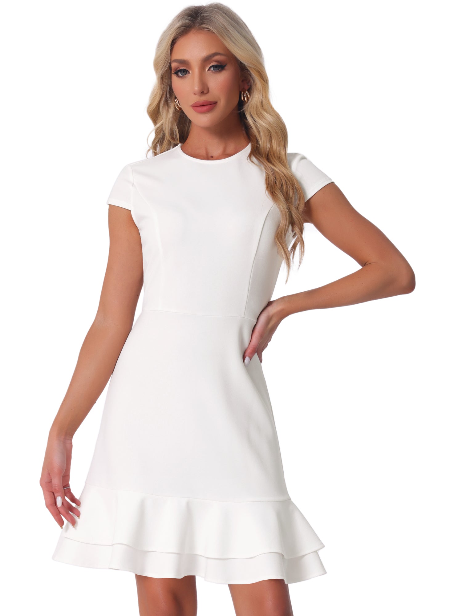 Elavira – Women’s A-Line Mid-Length Casual Dress