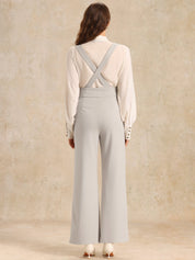 Suspira - Women’s Wide Leg Suspender Jumpsuit