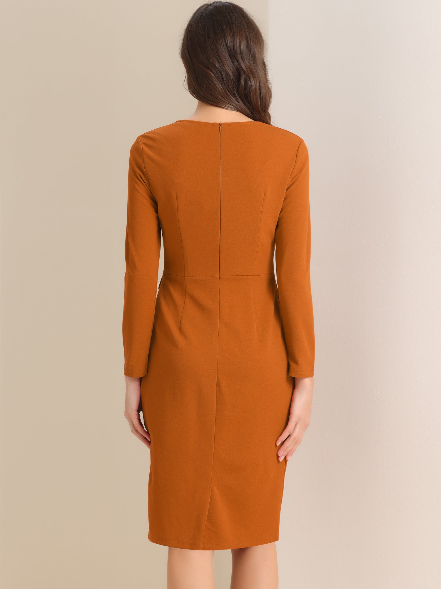 Ofivella - Women’s 3/4 Sleeve Sheath Work Dress