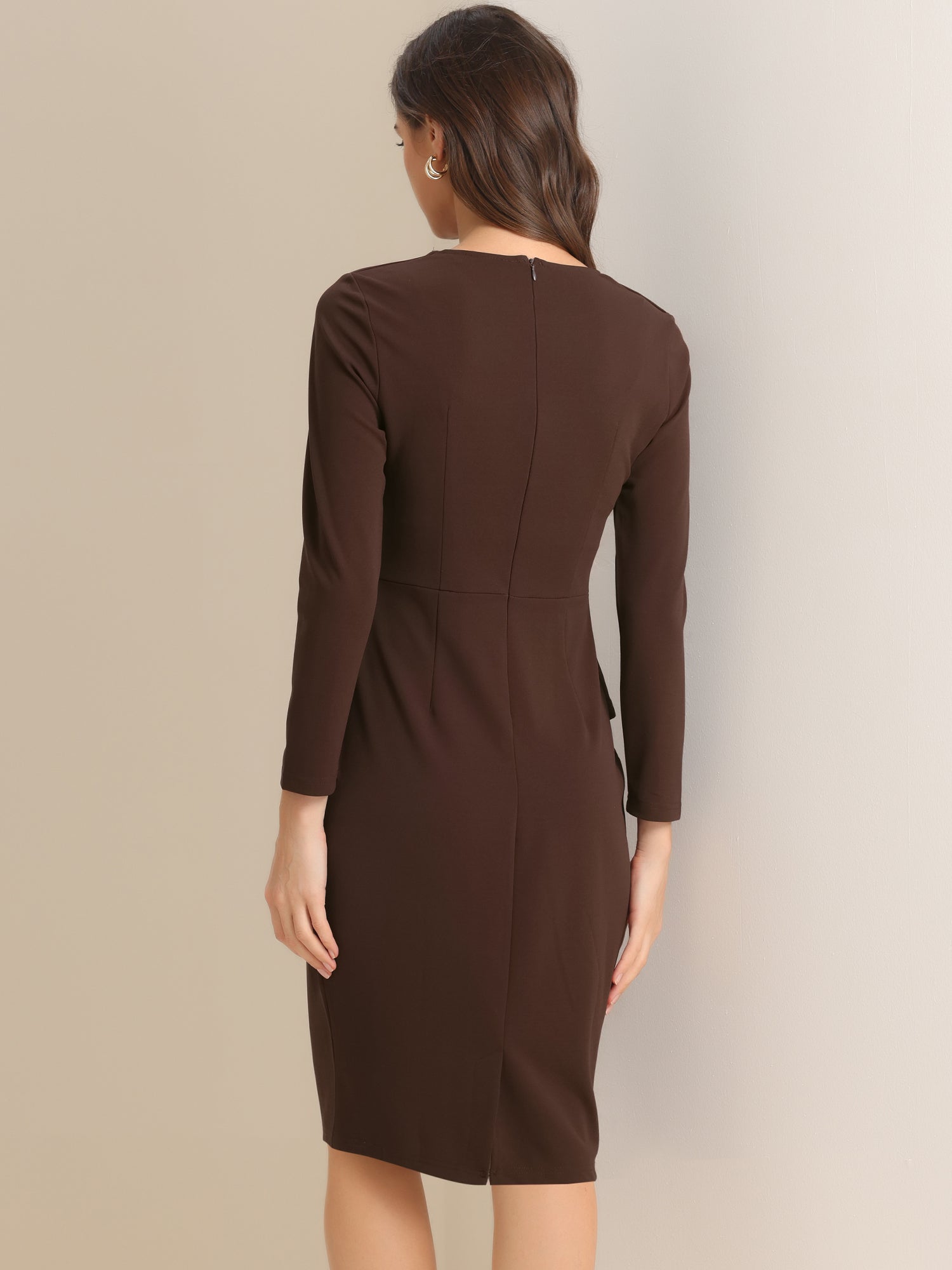 Ofivella - Women’s 3/4 Sleeve Sheath Work Dress