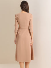 Lunavelle - Women’s A-Line Summer Midi Dress