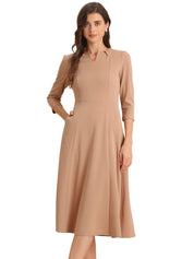 Lunavelle - Women’s A-Line Summer Midi Dress