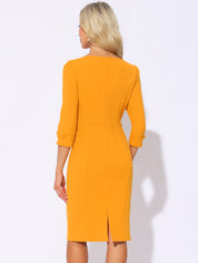Wrapvera - Women’s Wrap Midi Dress
