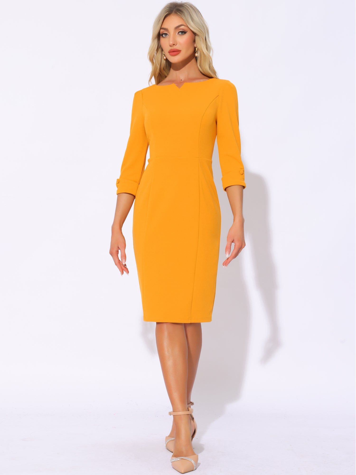 Wrapvera - Women’s Wrap Midi Dress