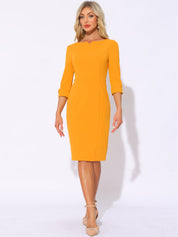 Wrapvera - Women’s Wrap Midi Dress
