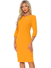 Wrapvera - Women’s Wrap Midi Dress