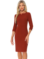Wrapvera - Women’s Wrap Midi Dress