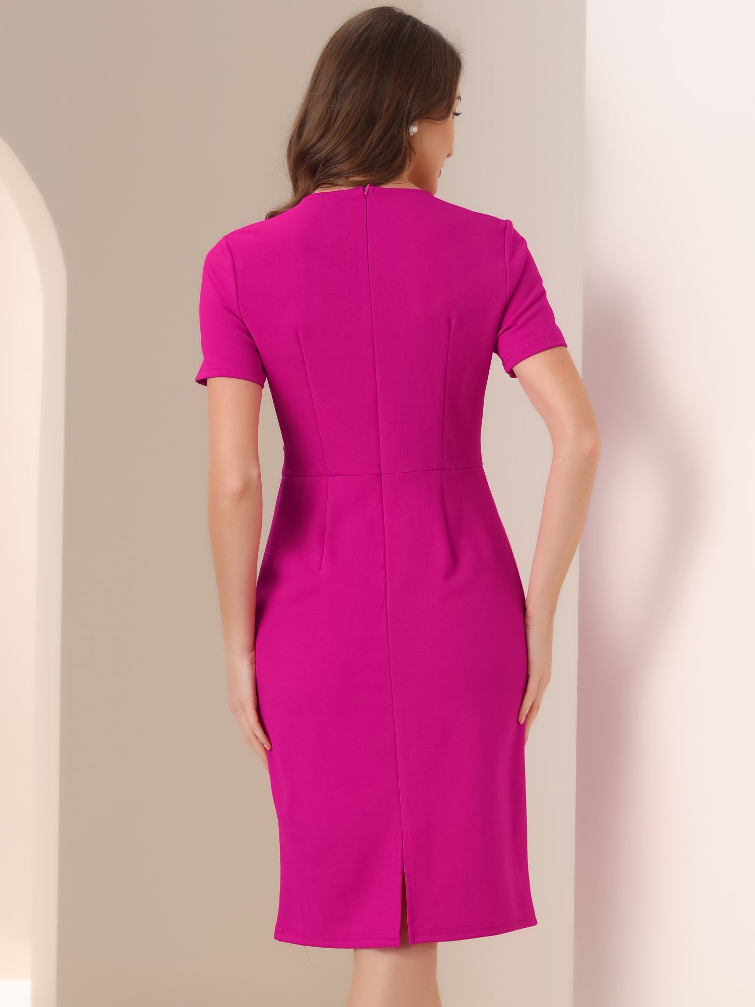Marvella – Women’s Tweed Trim Workwear Dress