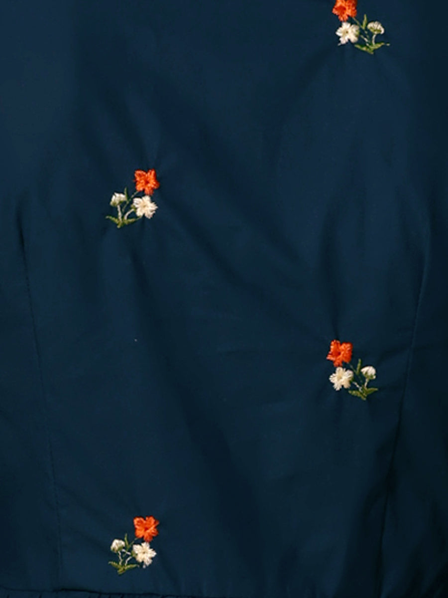 Embrovella - Women’s Embroidered Cotton Mini Dress