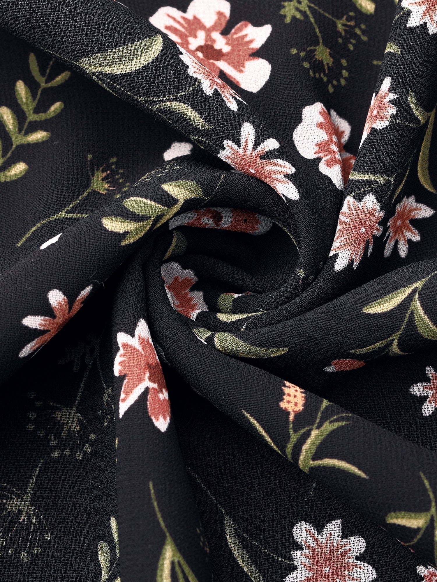Florvessa - Women’s Floral A-Line Midi Dress