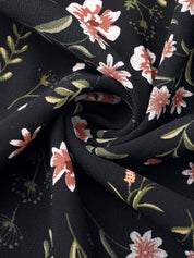 Florvessa - Women’s Floral A-Line Midi Dress