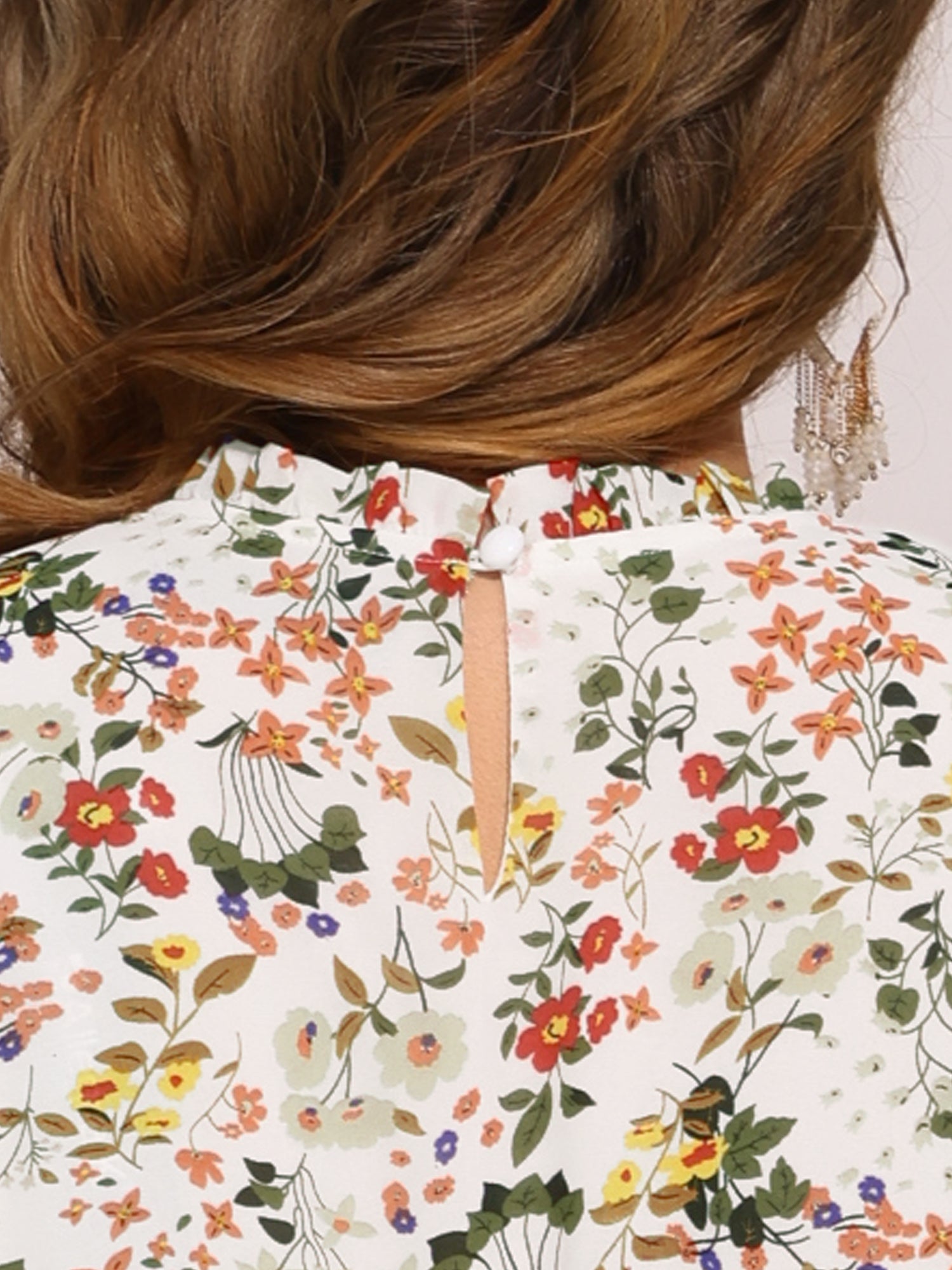 Florvessa - Women’s Floral A-Line Midi Dress
