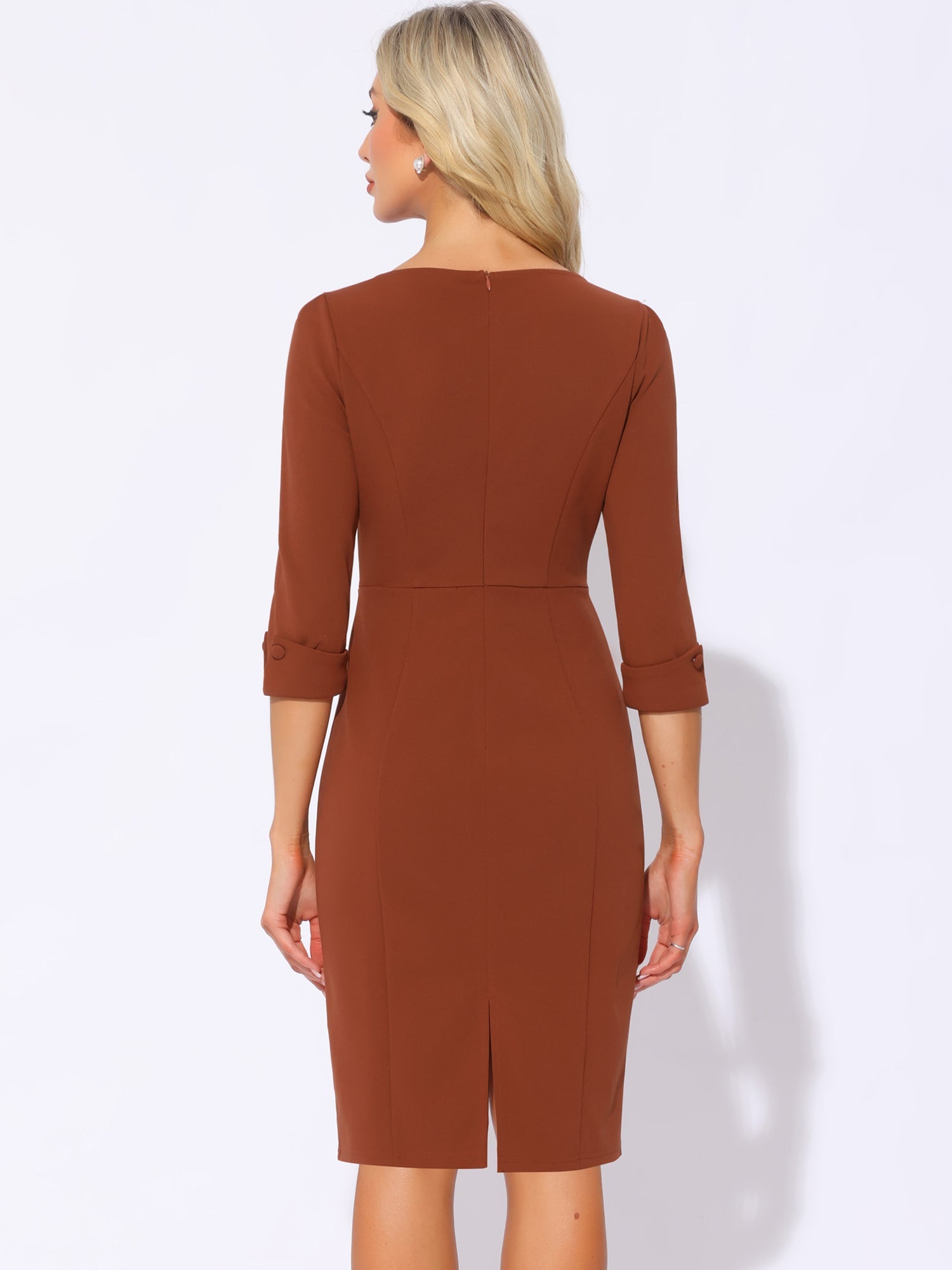 Wrapvera - Women’s Wrap Midi Dress