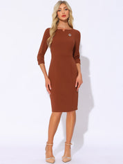 Wrapvera - Women’s Wrap Midi Dress