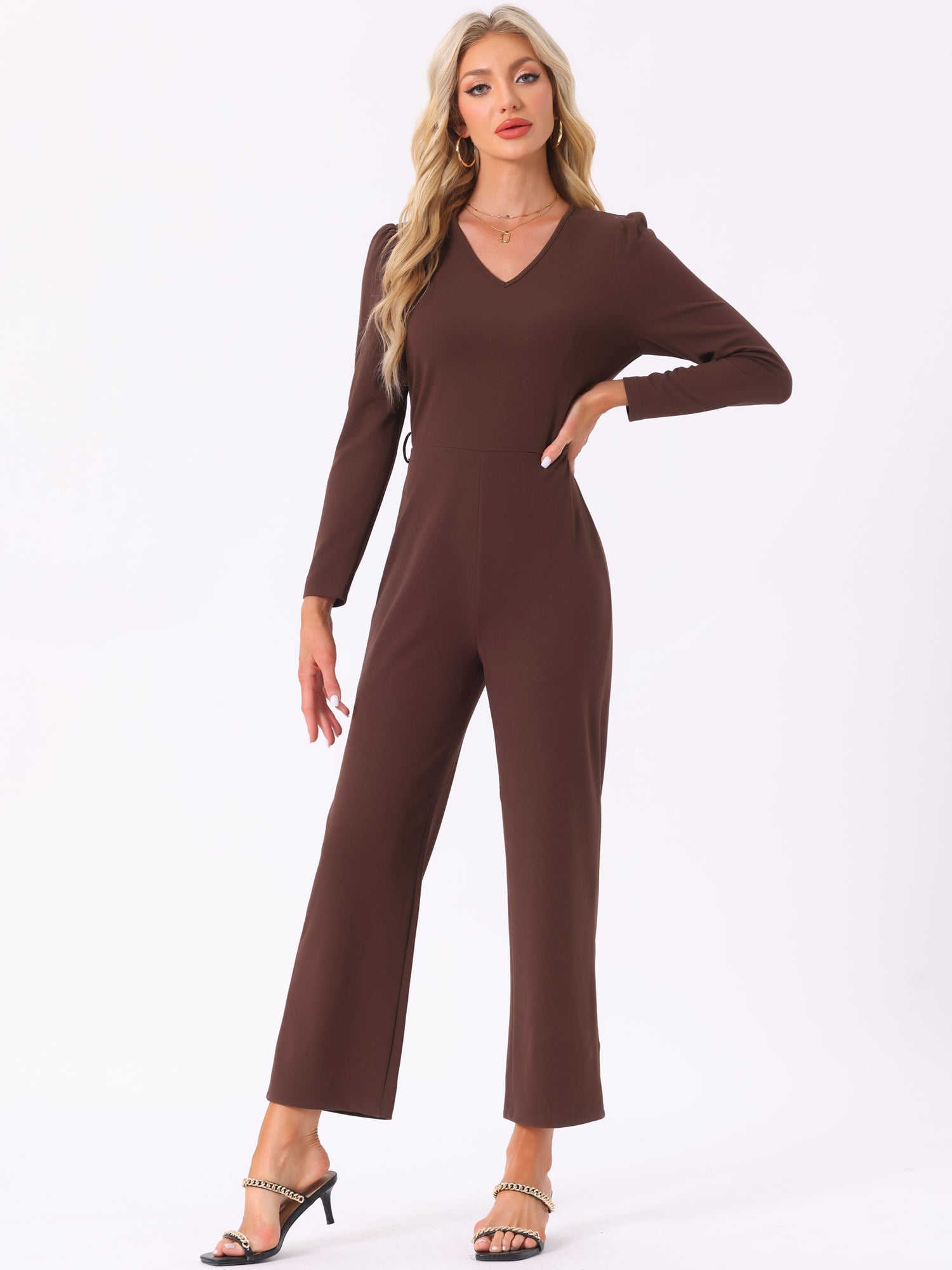 Velmora - Women’s High Neck Long Sleeve Dress