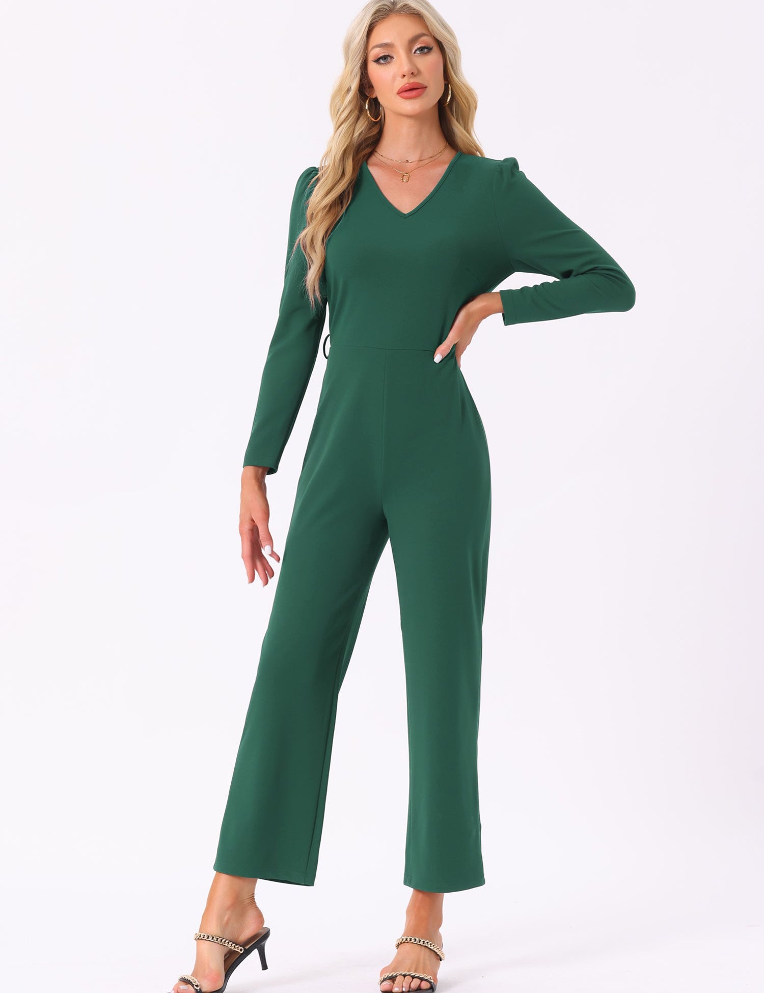 Velmora - Women’s High Neck Long Sleeve Dress