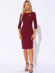 Wrapvera - Women’s Wrap Midi Dress