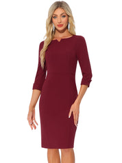 Wrapvera - Women’s Wrap Midi Dress