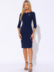 Wrapvera - Women’s Wrap Midi Dress