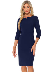 Wrapvera - Women’s Wrap Midi Dress