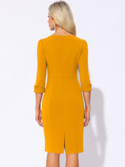 Wrapvera - Women’s Wrap Midi Dress