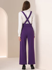 Suspira - Women’s Wide Leg Suspender Jumpsuit