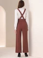 Suspira - Women’s Wide Leg Suspender Jumpsuit